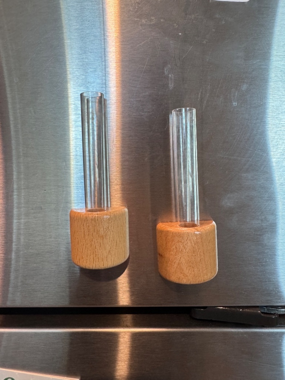2 Piece Magnetic Propagation Hydroponic Bamboo Vase - Picture 5 of 5